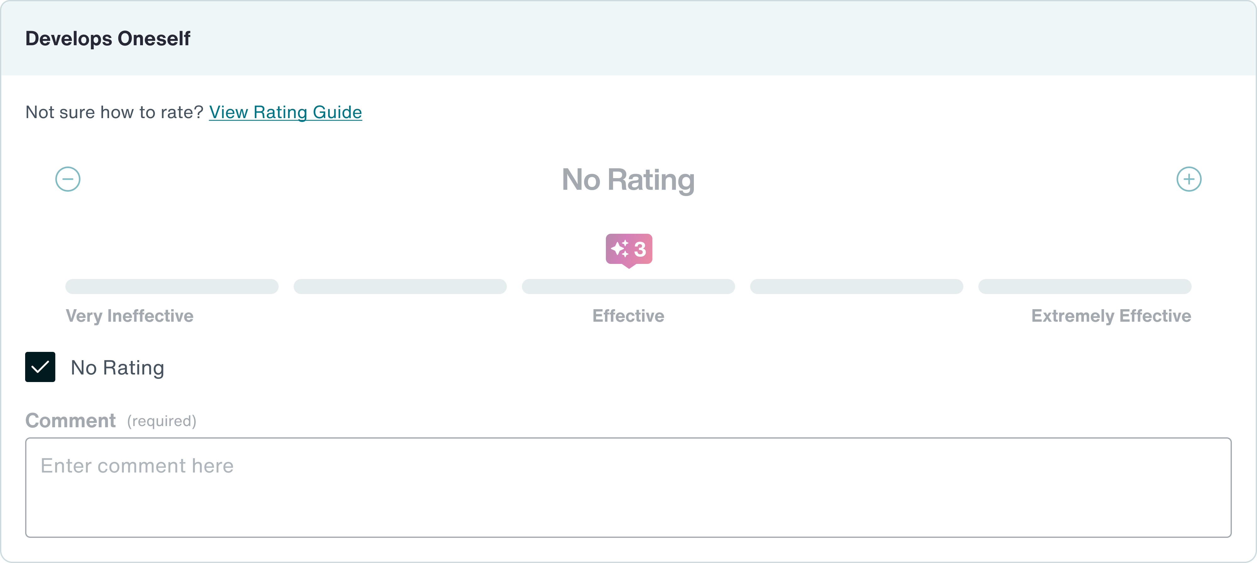 Response review view without rating controls for quality-check workflows