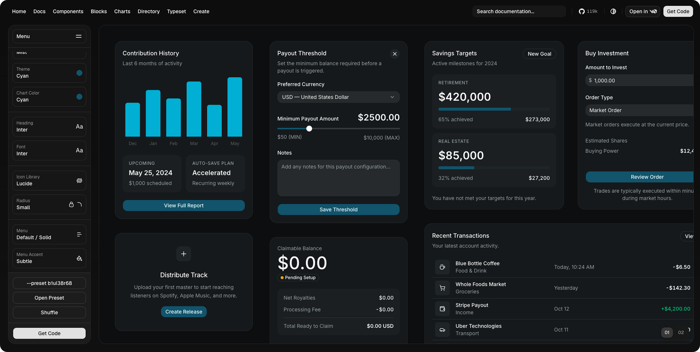 BonsAI design system built on shadcn/ui foundations